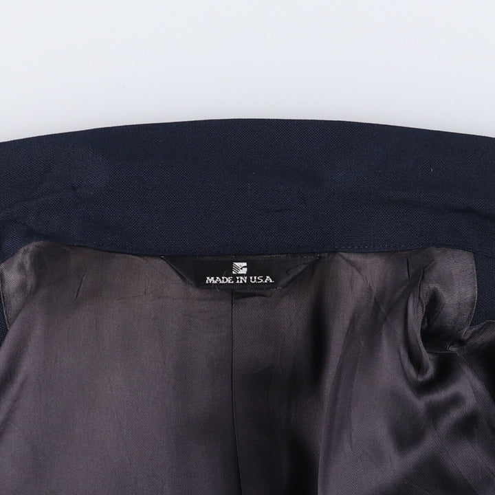 Perry Ellis PERRY ELLIS PORTFOLIO Double-breasted Peaked Lapel Navy Blazer Tailored Jacket Made in USA Men's M size /eaa525384