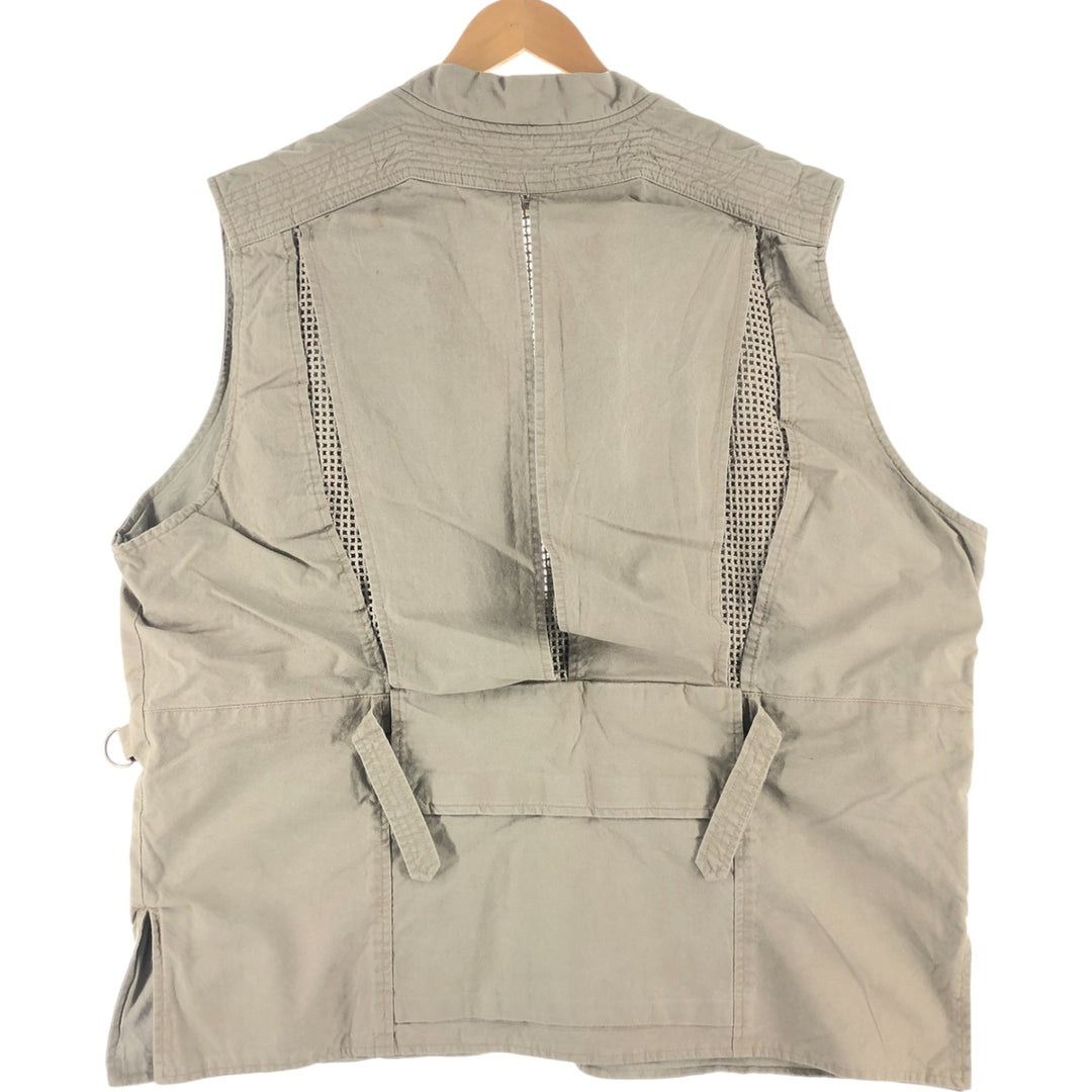 80'S Banana Republic Safari Vest Men's XL Size Vintage cotton Beige type Vintage Second Hand