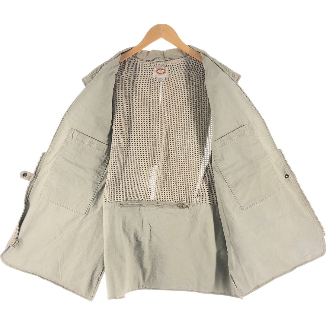 80'S Banana Republic Safari Vest Men's XL Size Vintage cotton Beige type Vintage Second Hand