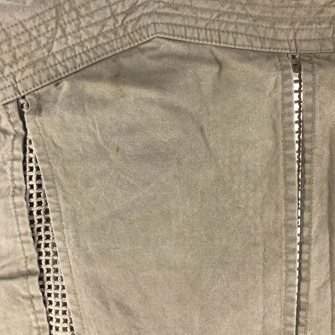 80'S Banana Republic Safari Vest Men's XL Size Vintage cotton Beige type Vintage Second Hand