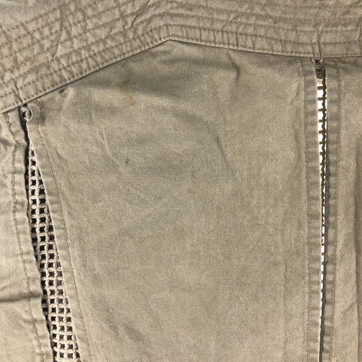 80'S Banana Republic Safari Vest Men's XL Size Vintage cotton Beige type Vintage Second Hand