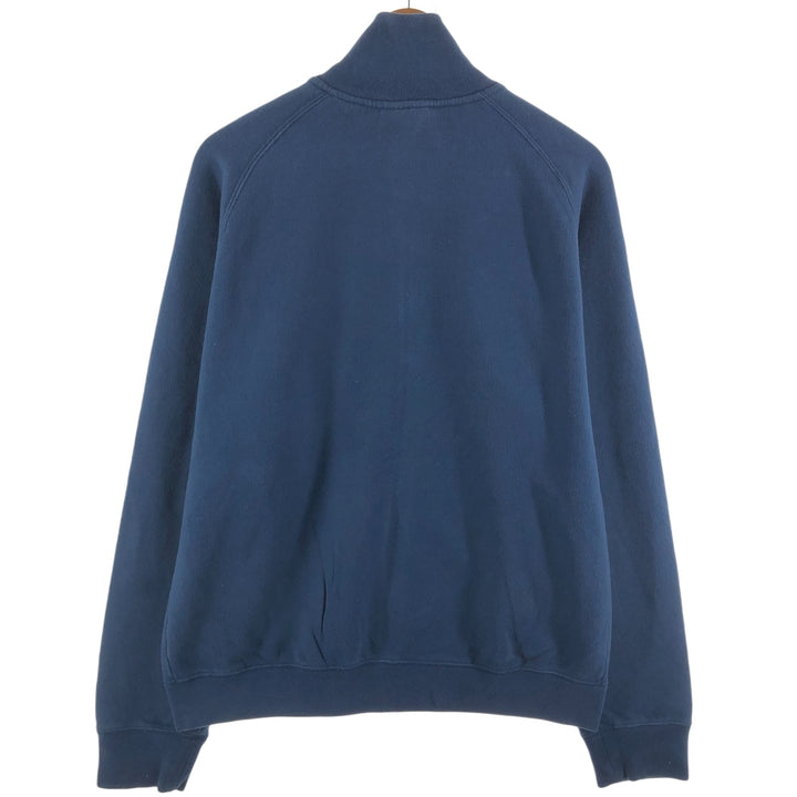 90'S Ralph Lauren POLO JEANS COMPANY full zip sweatshirt, men's size L, vintage cotton Navy blue Vintage Second Hand