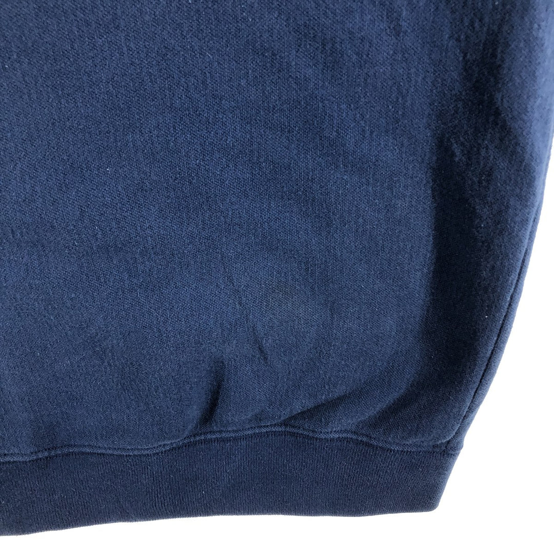 90'S Ralph Lauren POLO JEANS COMPANY full zip sweatshirt, men's size L, vintage cotton Navy blue Vintage Second Hand