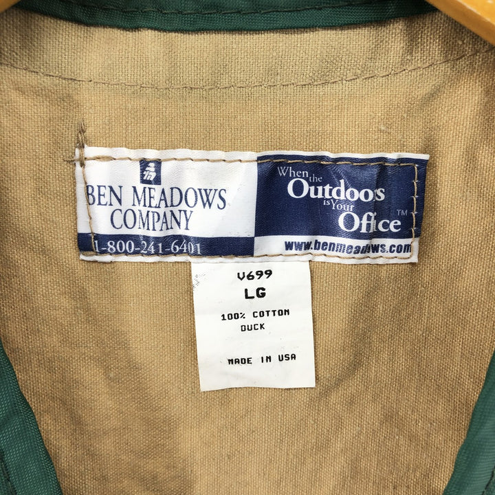 80'S BEN MEADOWS COMPANY Duck Hunting Vest Made in USA Men's L Size Vintage /eaa525445