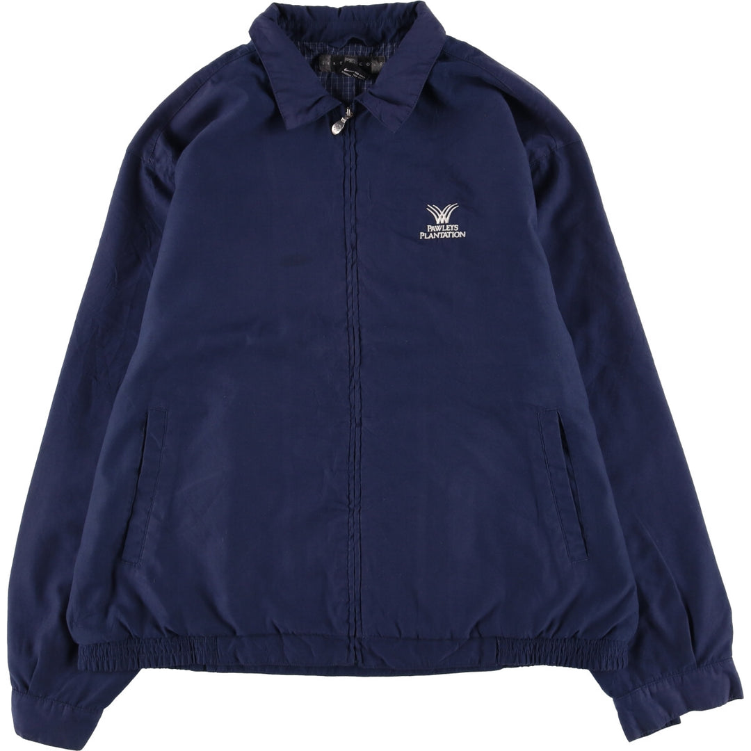 Nike Golf Swing Top Windbreaker, Men's Size L polyester navy blue type Vintage Second Hand