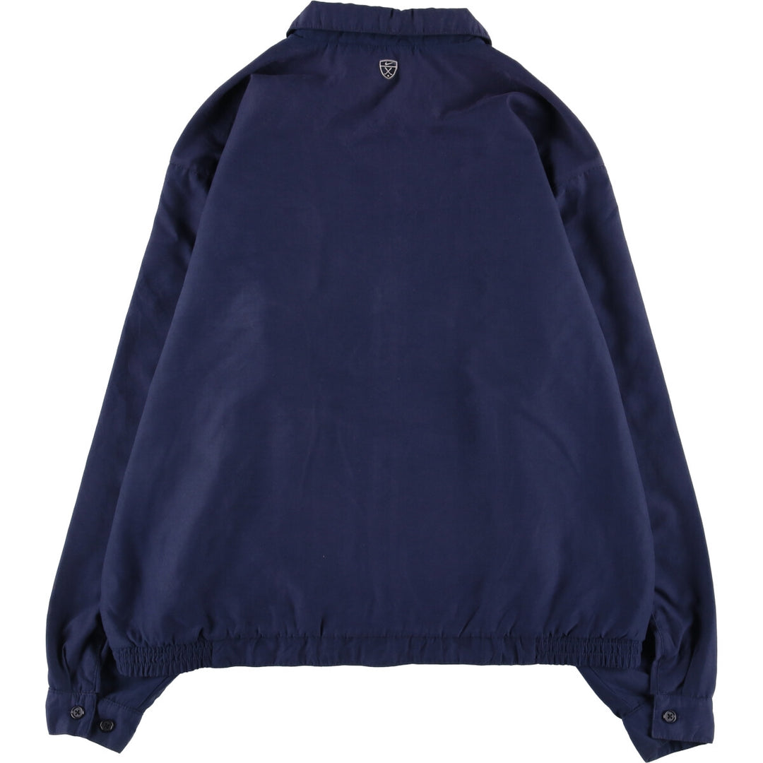 Nike Golf Swing Top Windbreaker, Men's Size L polyester navy blue type Vintage Second Hand