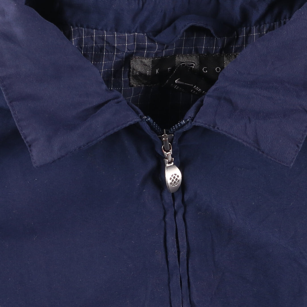 Nike Golf Swing Top Windbreaker, Men's Size L polyester navy blue type Vintage Second Hand