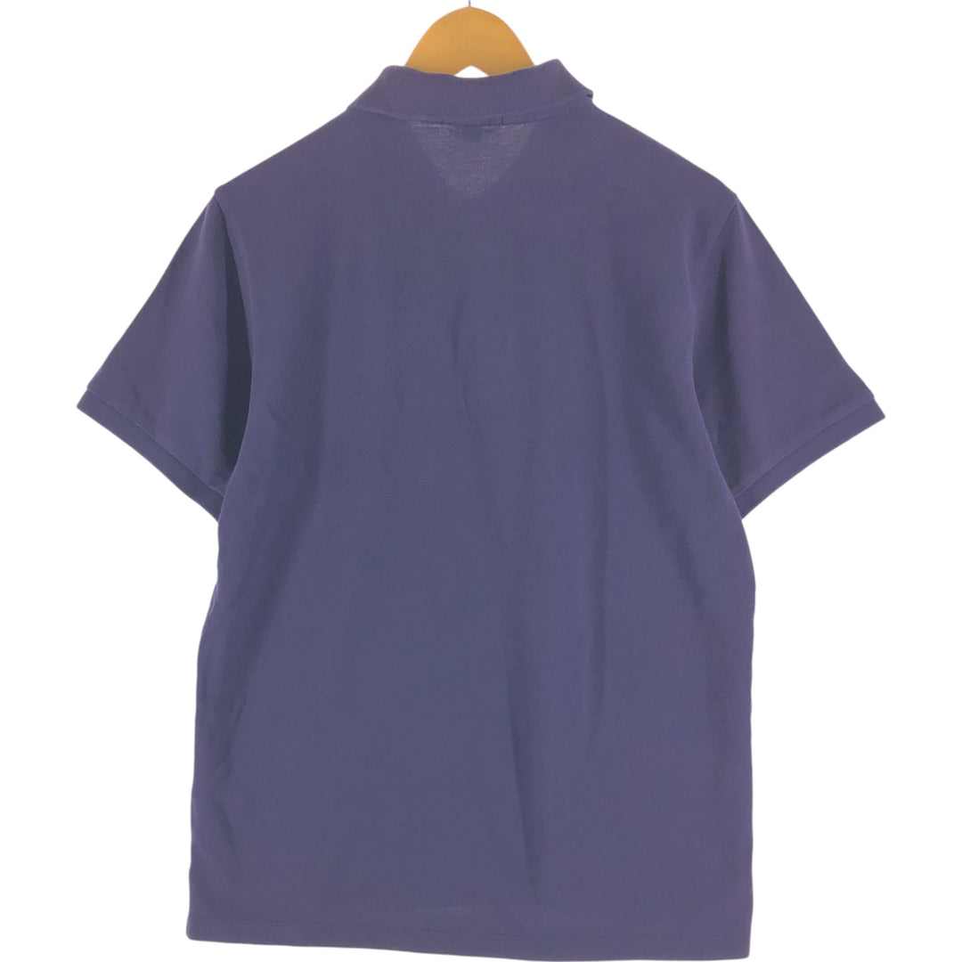 Burberry's BRIT short sleeve polo shirt, men's size L cotton purple type Vintage Second Hand