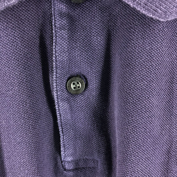 Burberry's BRIT short sleeve polo shirt, men's size L cotton purple type Vintage Second Hand
