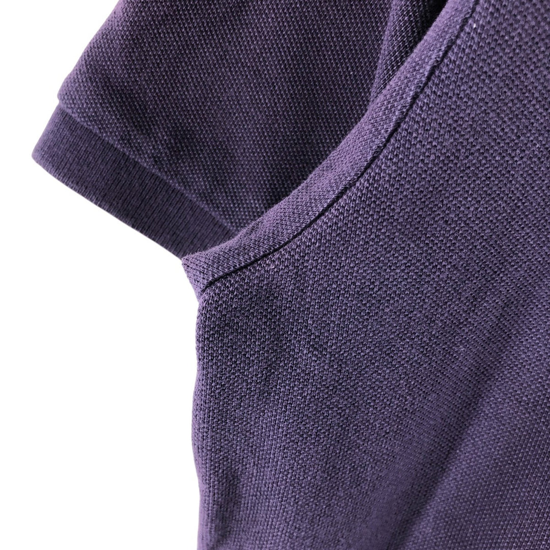 Burberry's BRIT short sleeve polo shirt, men's size L cotton purple type Vintage Second Hand
