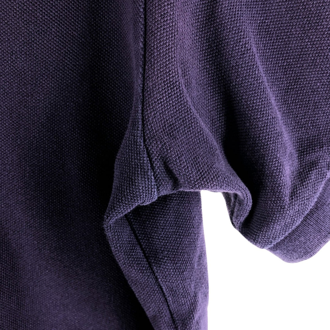 Burberry's BRIT short sleeve polo shirt, men's size L cotton purple type Vintage Second Hand