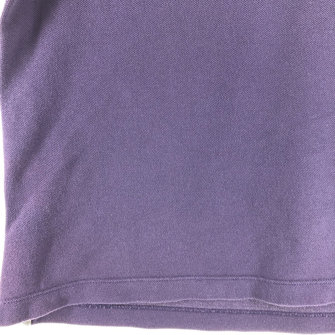 Burberry's BRIT short sleeve polo shirt, men's size L cotton purple type Vintage Second Hand