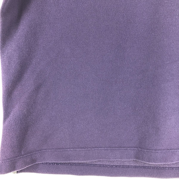 Burberry's BRIT short sleeve polo shirt, men's size L cotton purple type Vintage Second Hand