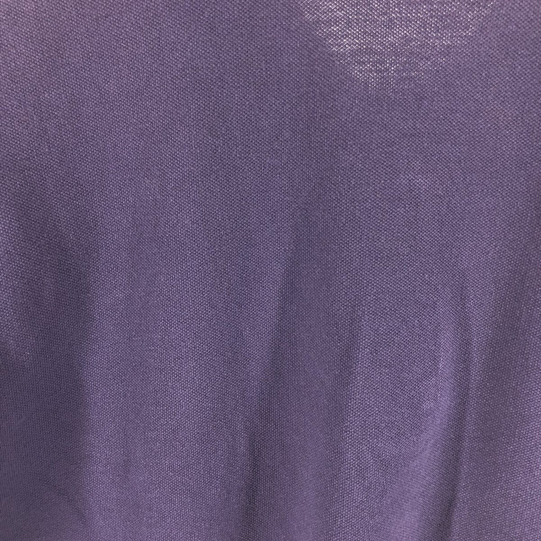 Burberry's BRIT short sleeve polo shirt, men's size L cotton purple type Vintage Second Hand