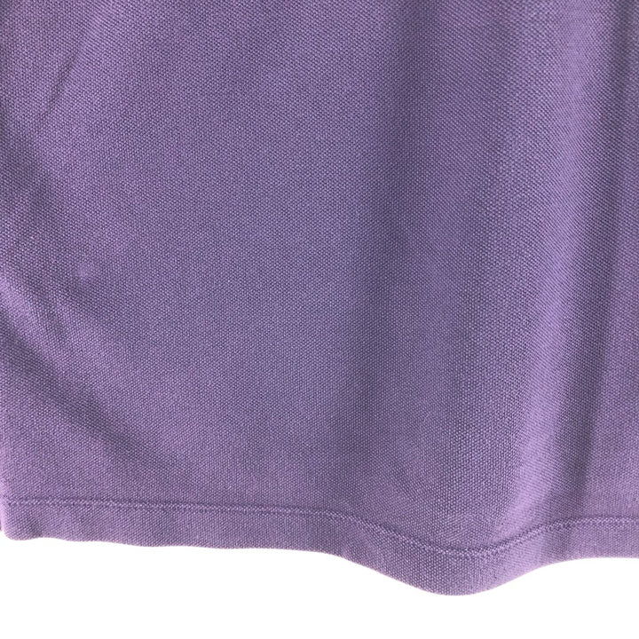 Burberry's BRIT short sleeve polo shirt, men's size L cotton purple type Vintage Second Hand