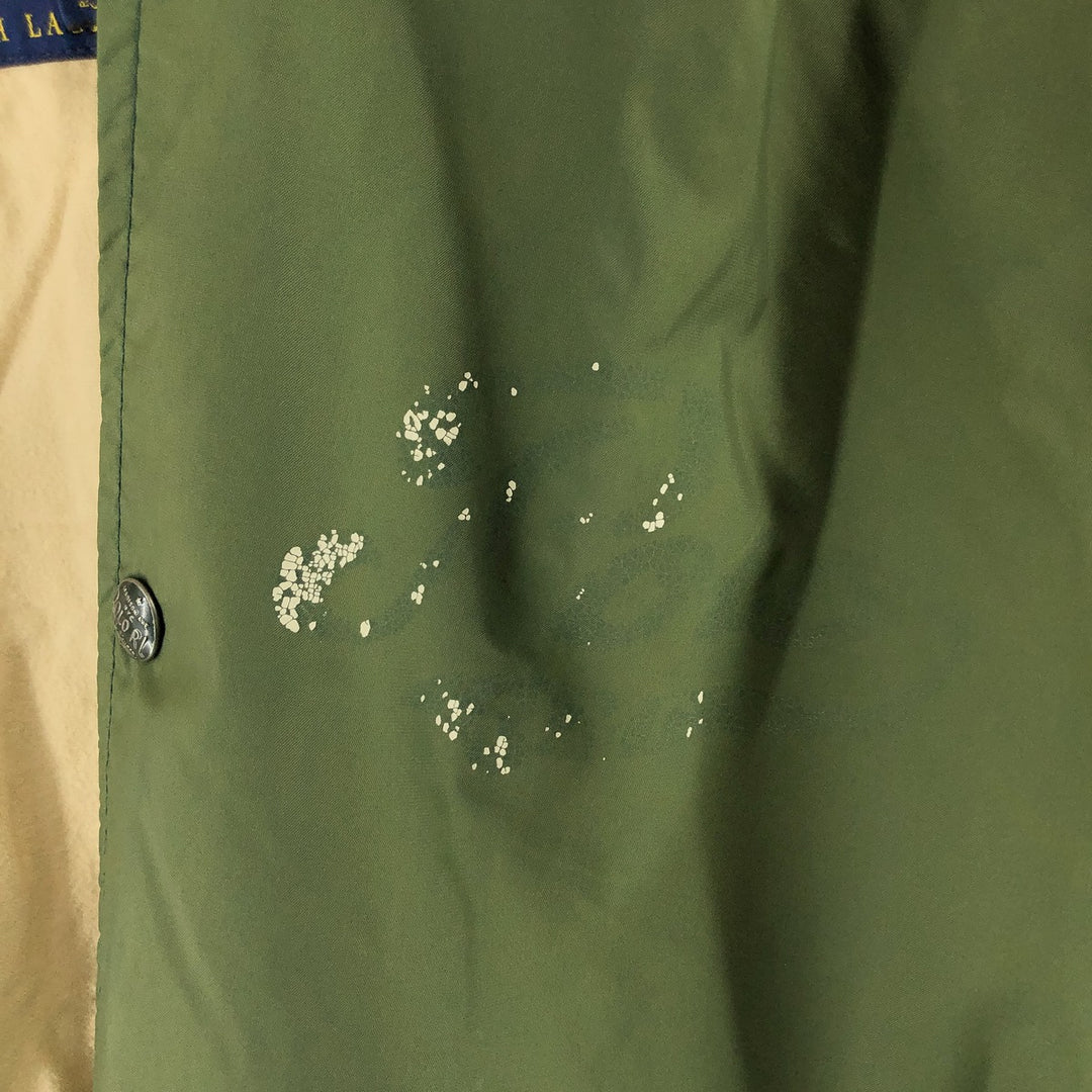 Ralph Lauren POLO RALPH LAUREN Hooded Coach Jacket Men's Size L Nylon Khaki type sage green Vintage Second Hand