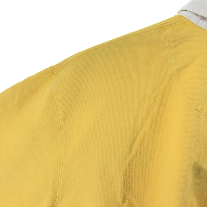 Ralph Lauren POLO by Ralph Lauren long sleeve rugby shirt, men's size L cotton yellow type Vintage Second Hand