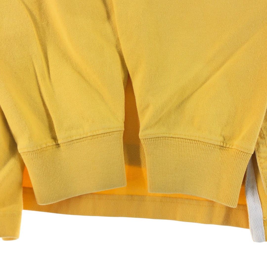 Ralph Lauren POLO by Ralph Lauren long sleeve rugby shirt, men's size L cotton yellow type Vintage Second Hand