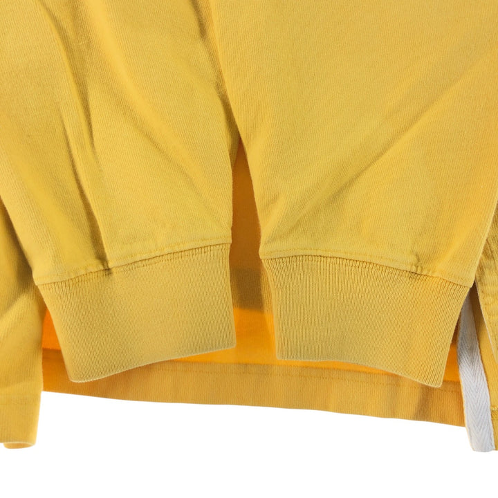 Ralph Lauren POLO by Ralph Lauren long sleeve rugby shirt, men's size L cotton yellow type Vintage Second Hand