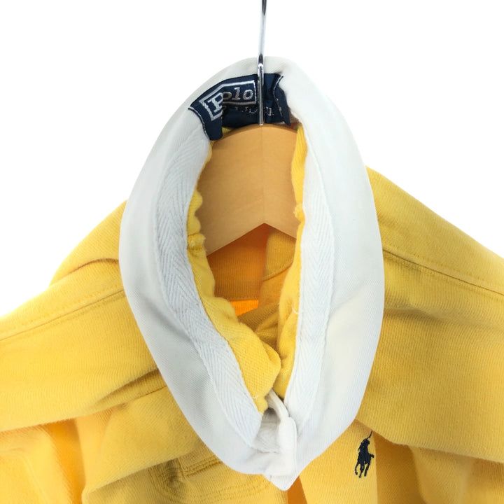 Ralph Lauren POLO by Ralph Lauren long sleeve rugby shirt, men's size L cotton yellow type Vintage Second Hand