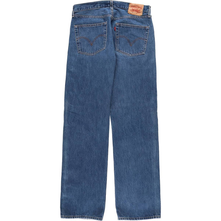 00'S Levi's 501 straight denim pants for men, size W34 cotton blue type Vintage Second Hand