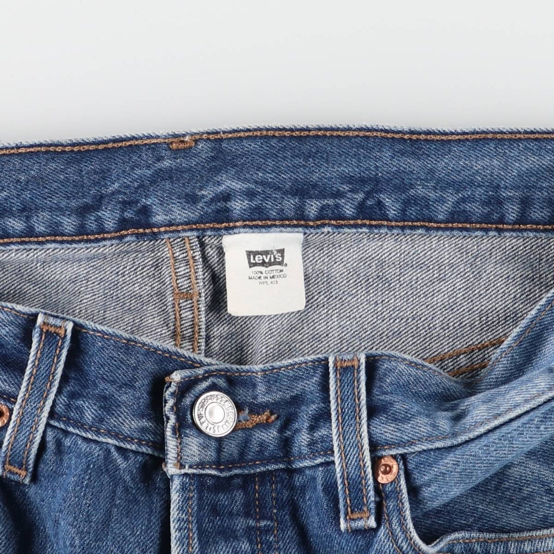 00'S Levi's 501 straight denim pants for men, size W34 cotton blue type Vintage Second Hand