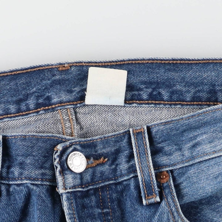00'S Levi's 501 straight denim pants for men, size W34 cotton blue type Vintage Second Hand