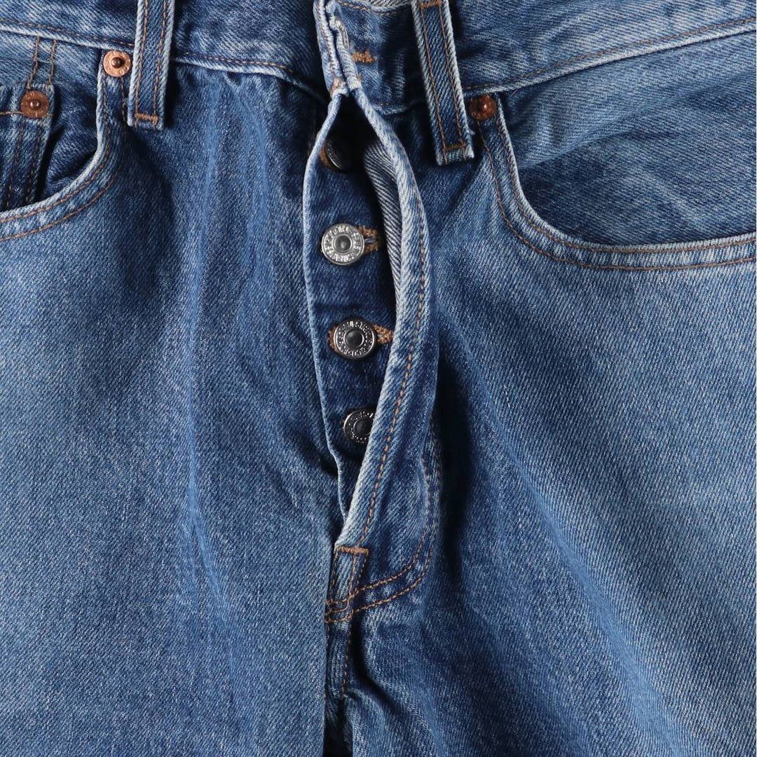00'S Levi's 501 straight denim pants for men, size W34 cotton blue type Vintage Second Hand