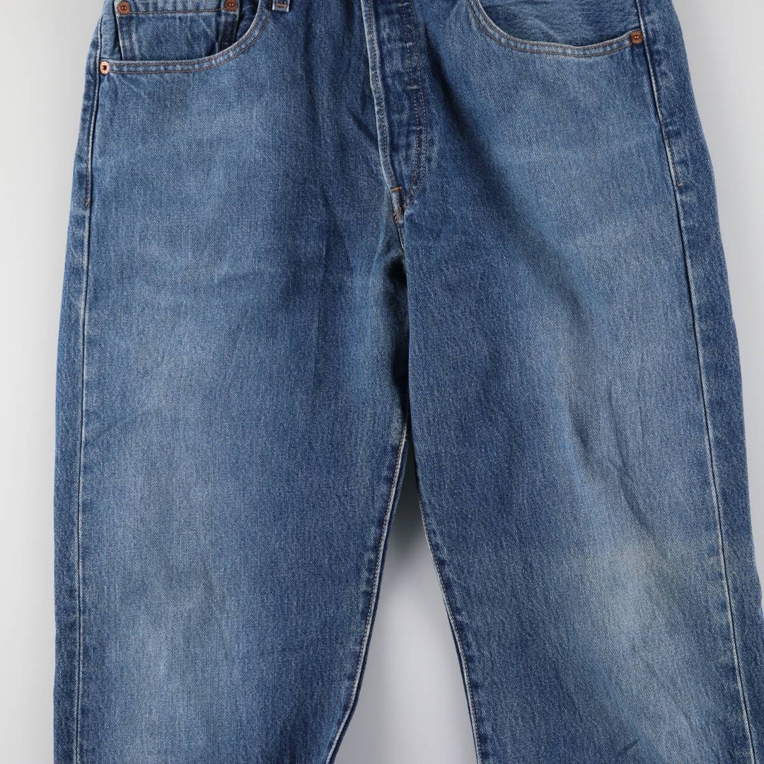 00'S Levi's 501 straight denim pants for men, size W34 cotton blue type Vintage Second Hand