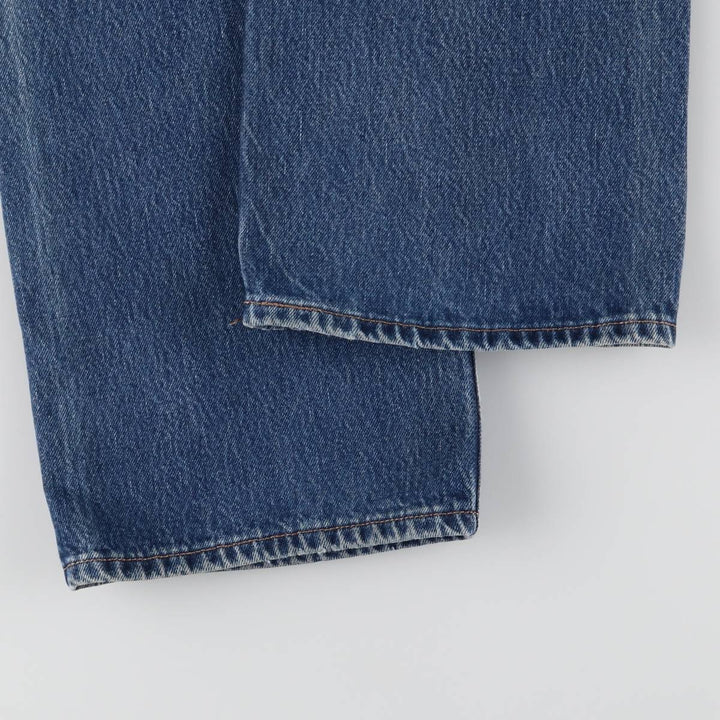00'S Levi's 501 straight denim pants for men, size W34 cotton blue type Vintage Second Hand