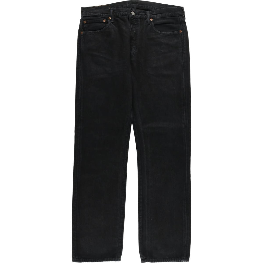 Levi's 501 Black Denim Straight Denim Pants for Men, W35 cotton black type Vintage Second Hand