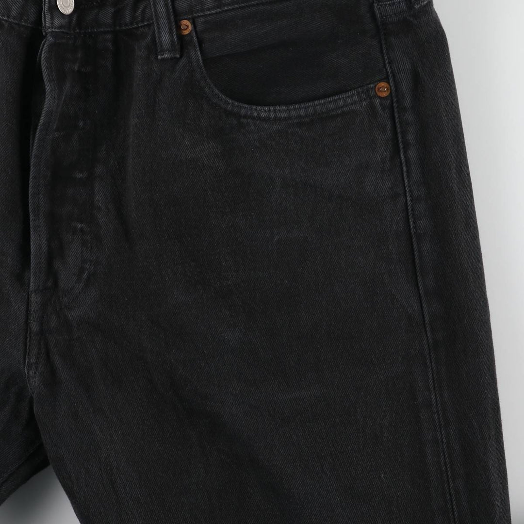 Levi's 501 Black Denim Straight Denim Pants for Men, W35 cotton black type Vintage Second Hand