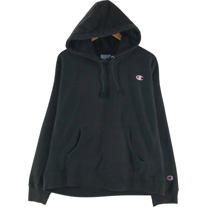 Champion Reverse Weave Sweat Pullover Hoodie, Men's XXL cotton black type Vintage Second Hand