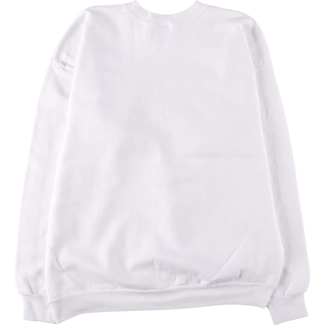 Vintage 90'S Hanes printed sweatshirt, size L, men's cotton white type Vintage Second Hand