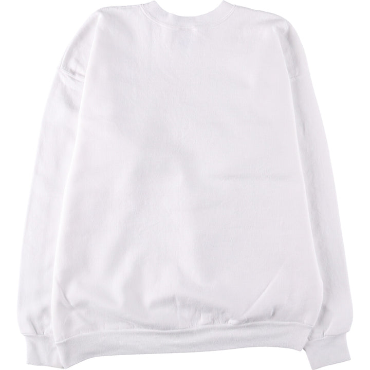 Vintage 90'S Hanes printed sweatshirt, size L, men's cotton white type Vintage Second Hand