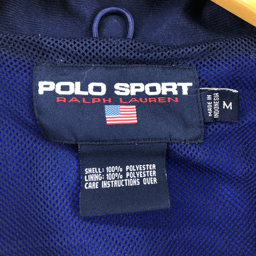 Ralph Lauren POLO SPORT windbreaker, men's size M polyester blue type Vintage Second Hand