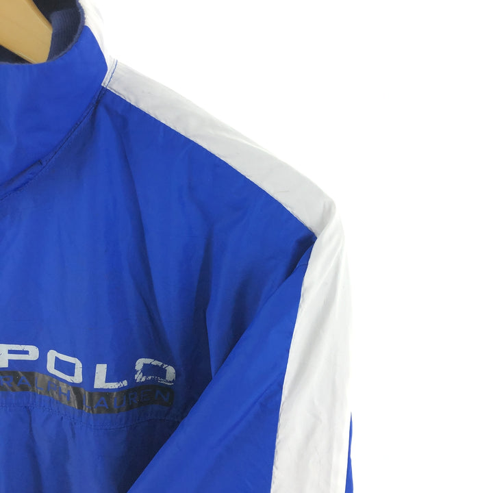 Ralph Lauren POLO SPORT windbreaker, men's size M polyester blue type Vintage Second Hand