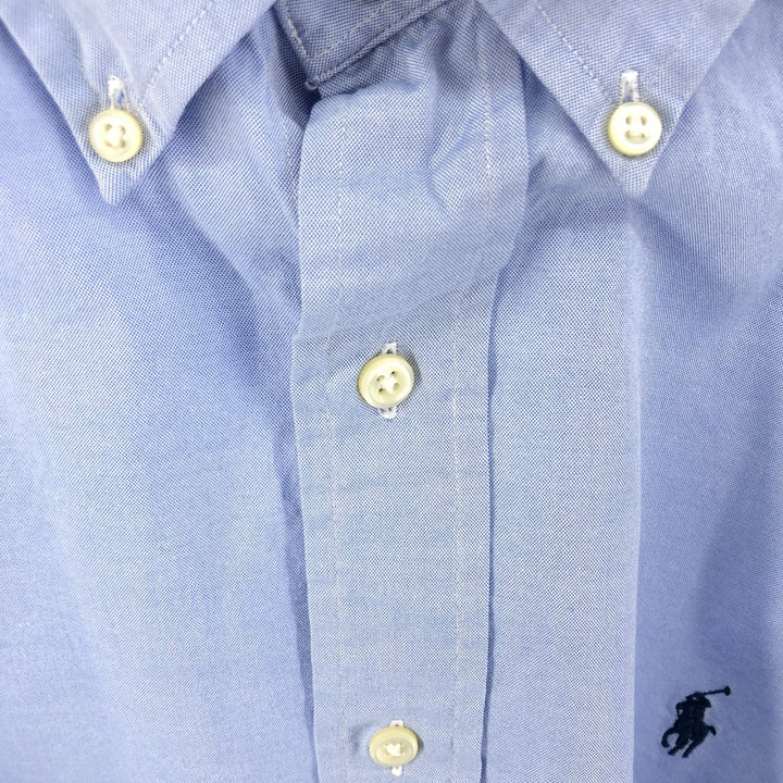 Ralph Lauren Classic Fit Long Sleeve Button Down Shirt Men's XL cotton blue type Vintage Second Hand