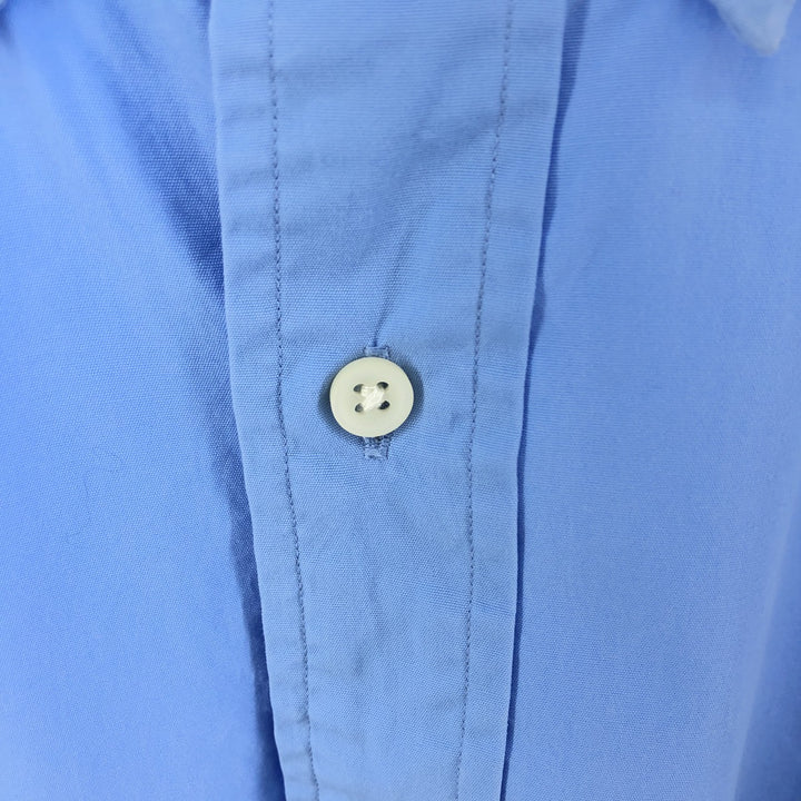 Ralph Lauren CUSTOM FIT long sleeve button down shirt, men's size M cotton Blue type light blue Vintage Second Hand