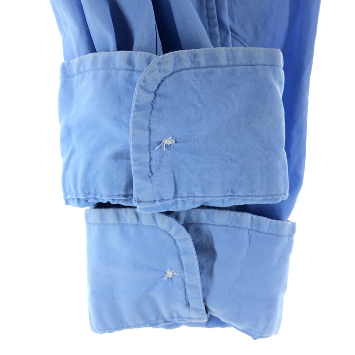Ralph Lauren CUSTOM FIT long sleeve button down shirt, men's size M cotton Blue type light blue Vintage Second Hand