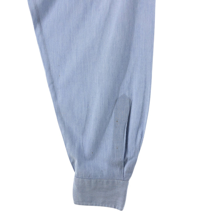 Ralph Lauren YARMOUTH Long Sleeve Button-Down Striped Shirt, Men's Size L cotton Blue type light blue Vintage Second Hand