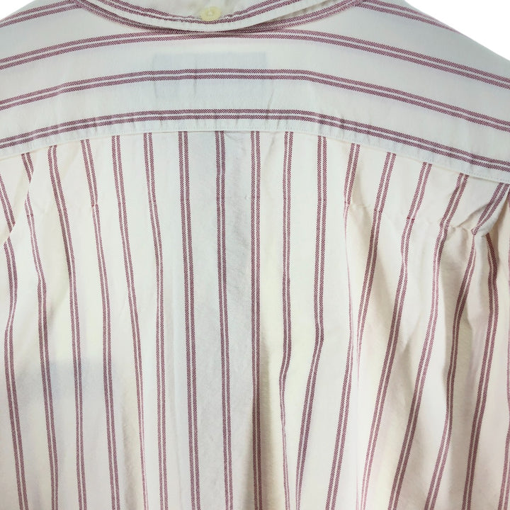 Ralph Lauren long sleeve button down striped shirt, men's XL size cotton white type Vintage Second Hand