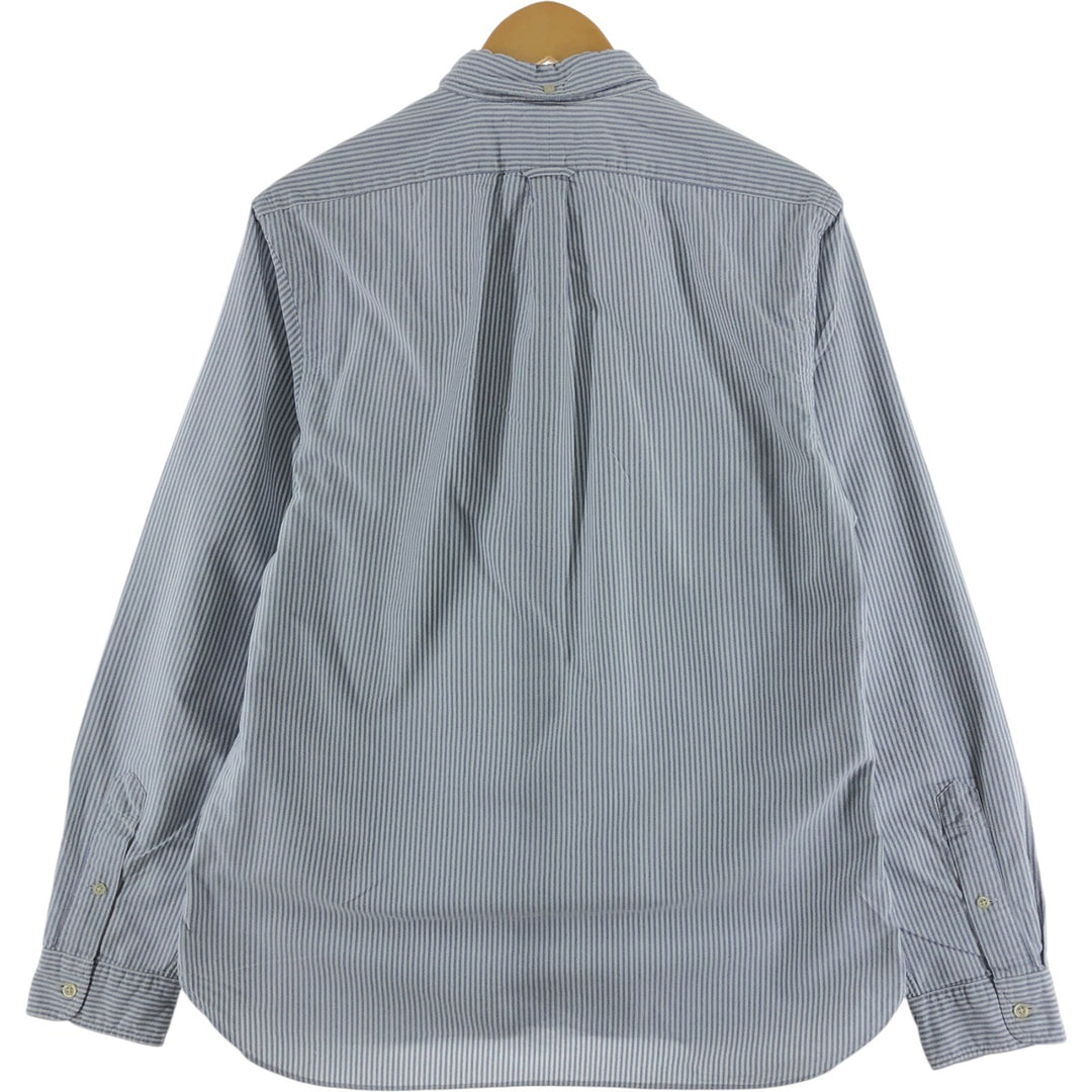 Ralph Lauren POLO by Ralph Lauren SLIM FIT long sleeve button-down striped shirt, men's size L cotton white type Vintage Second Hand