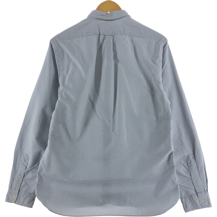 Ralph Lauren POLO by Ralph Lauren SLIM FIT long sleeve button-down striped shirt, men's size L cotton white type Vintage Second Hand