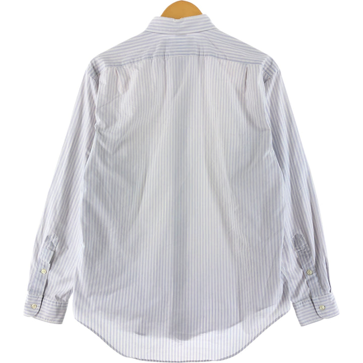 Ralph Lauren POLO by Ralph Lauren MARLOWE long-sleeved cotton striped shirt, men's size M cotton purple type Vintage Second Hand