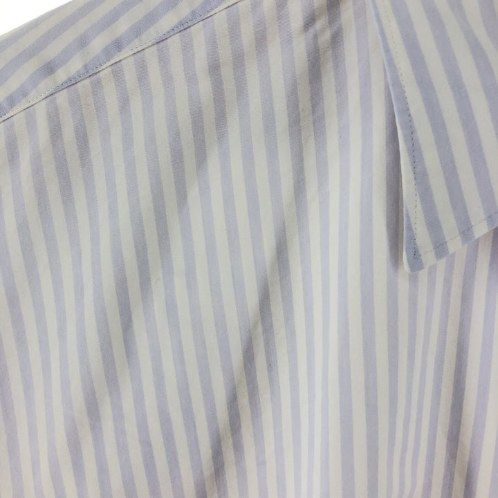 Ralph Lauren POLO by Ralph Lauren MARLOWE long-sleeved cotton striped shirt, men's size M cotton purple type Vintage Second Hand