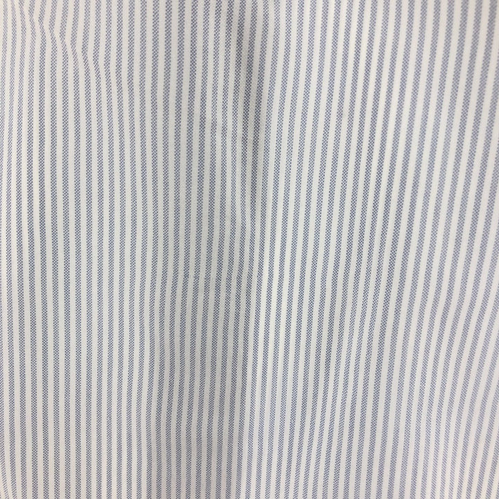 Ralph Lauren long sleeve button down striped shirt, men's size M cotton navy blue type Vintage Second Hand