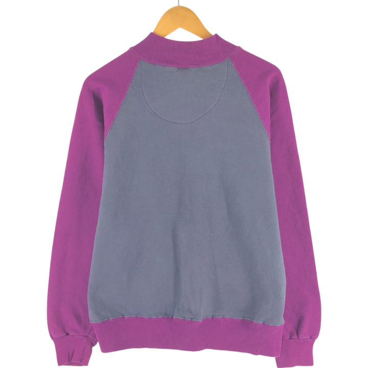 90'S Champion Full Zip Sweatshirt, Made in USA, Men's L Size, Vintage cotton gray type Vintage Second Hand