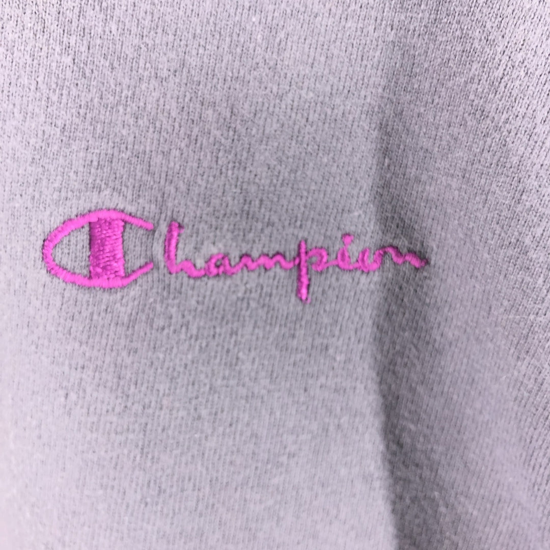 90'S Champion Full Zip Sweatshirt, Made in USA, Men's L Size, Vintage cotton gray type Vintage Second Hand