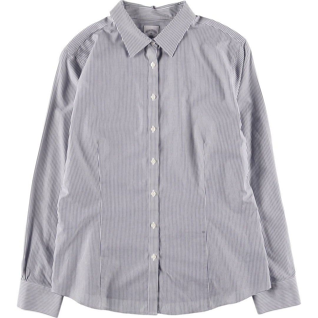 Brooks Brothers 1818 Long Sleeve Cotton Striped Shirt Women's Size L / eaa525705